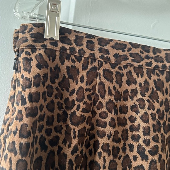Colette Mordo for Sadimara Brown Leopard Print Skirt Women's Size 8 Office EUC - Picture 9 of 13